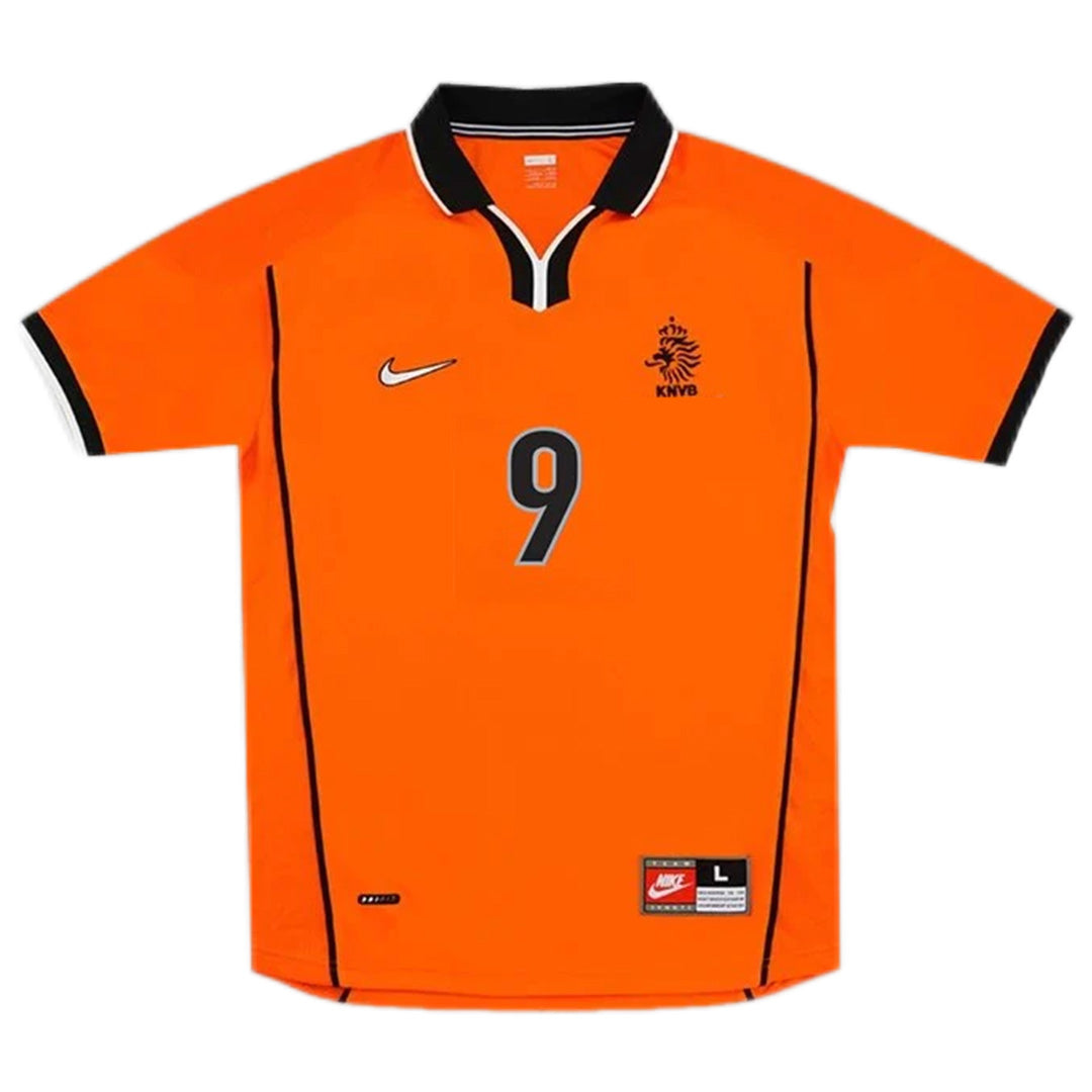 KLUIVERT #9 Retro Netherlands Home Jersey World Cup 1998 