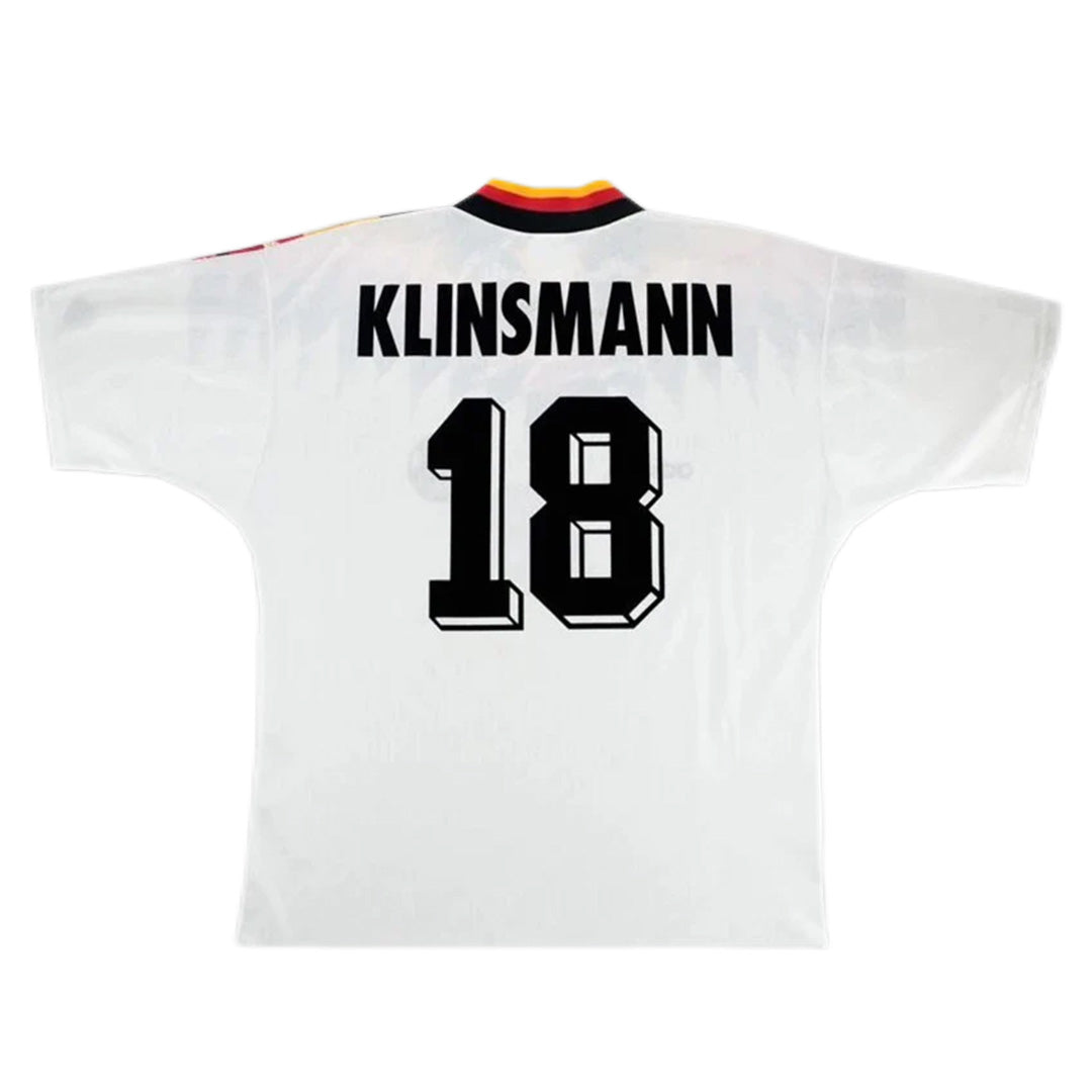 KLINSMANN #18 Retro Germany Jersey Home 1994 