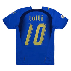 TOTTI #10 Retro Italy Home Jersey World Cup 2006 