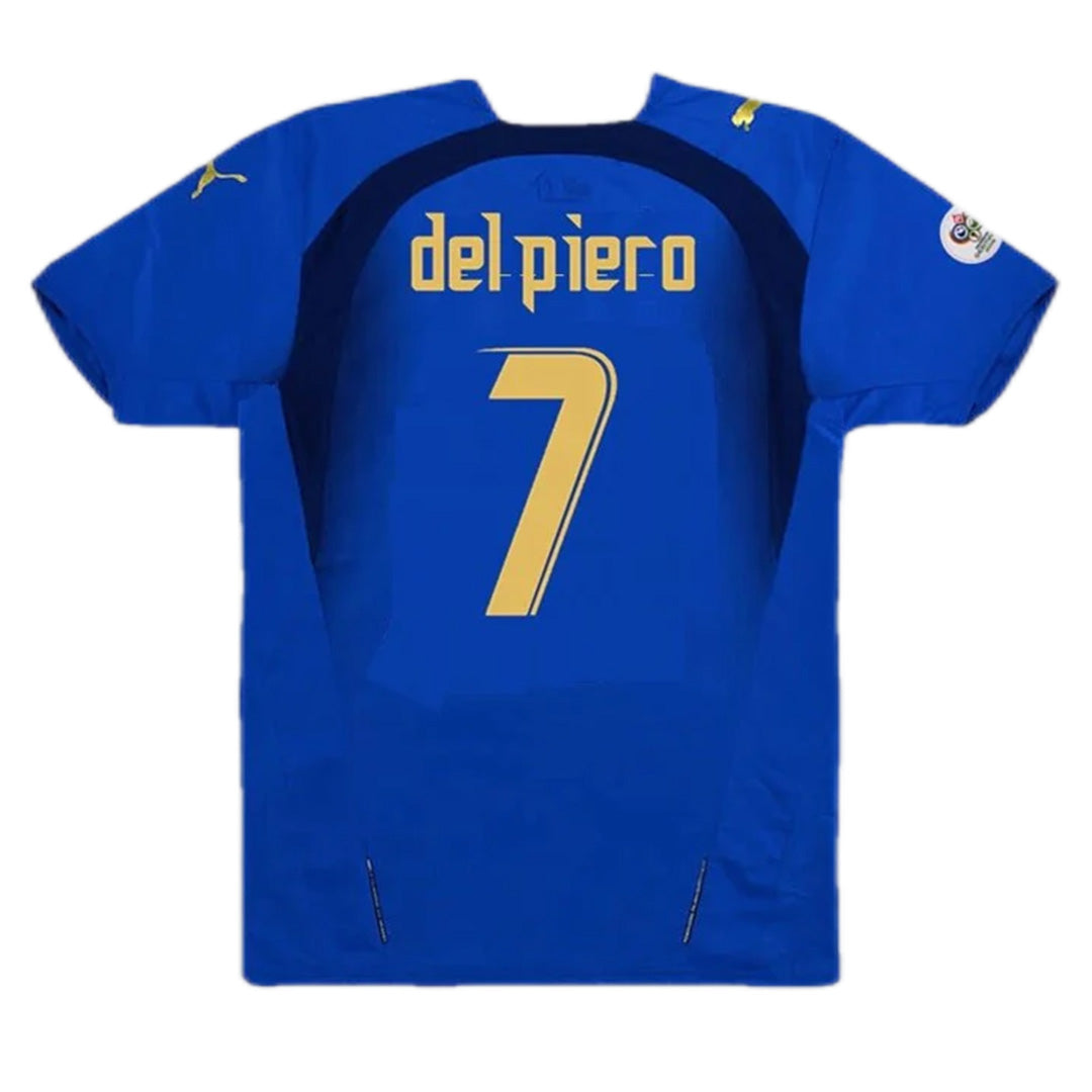 Del Piero #7 Retro Italy Home Jersey World Cup 2006 