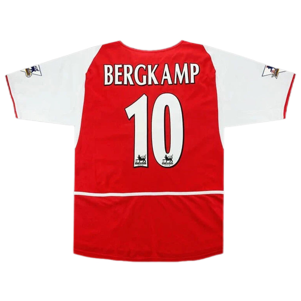 Bergkamp #10 Retro Arsenal Home Jersey 2002/04 