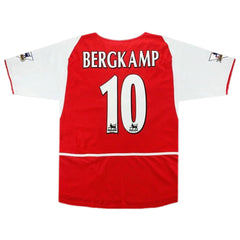 Bergkamp #10 Retro Arsenal Home Jersey 2002/04 