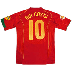 Rui Costa #10 Retro Portugal Home Jersey Euro 2004 