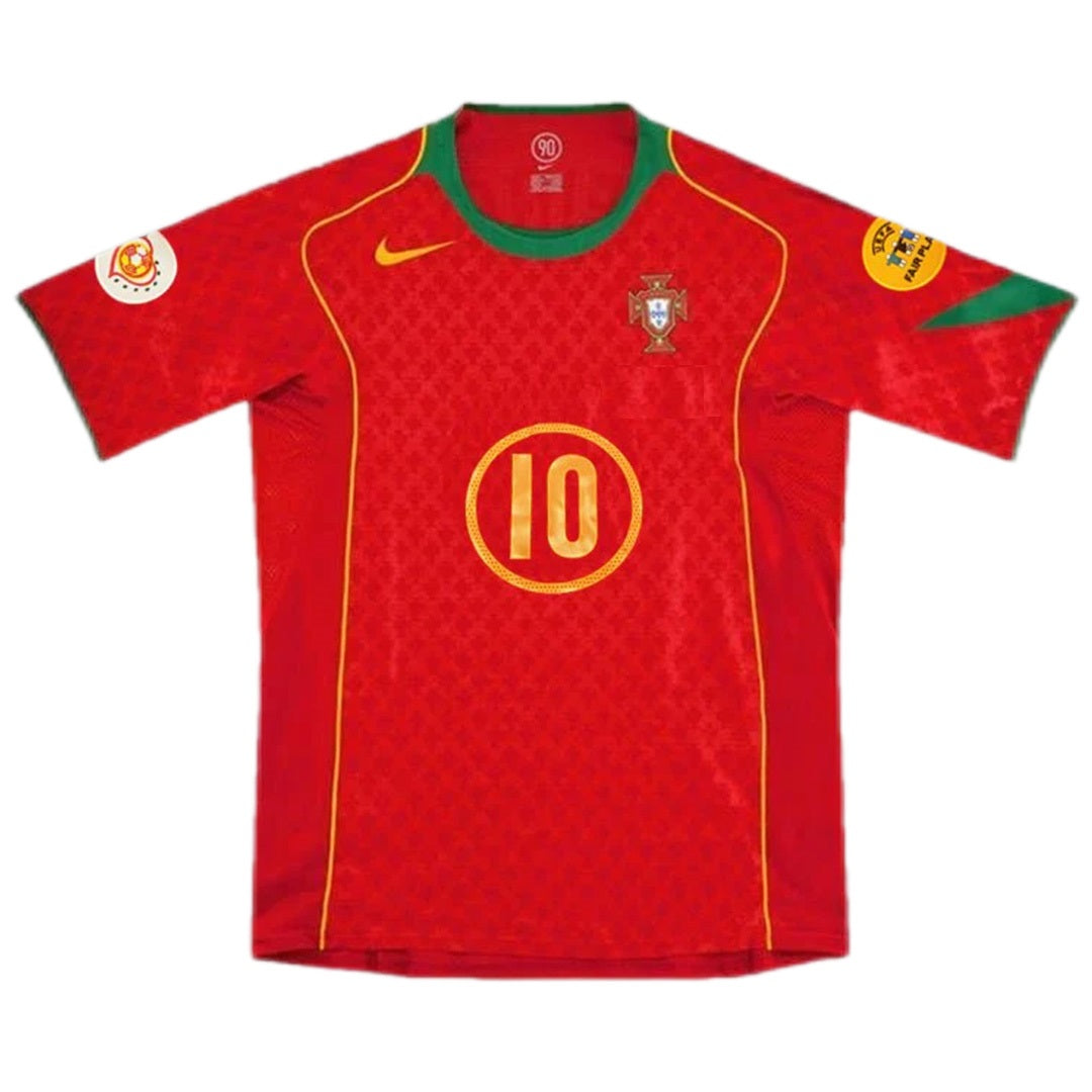 Rui Costa #10 Retro Portugal Home Jersey Euro 2004 