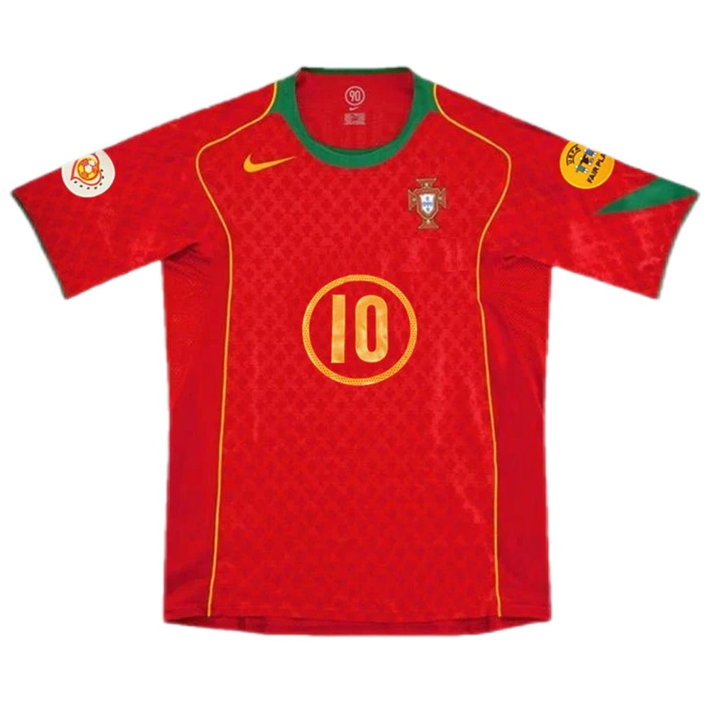 Rui Costa #10 Retro Portugal Home Jersey Euro 2004 