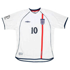 Owen #10 Retro England Home Jersey World Cup 2002 