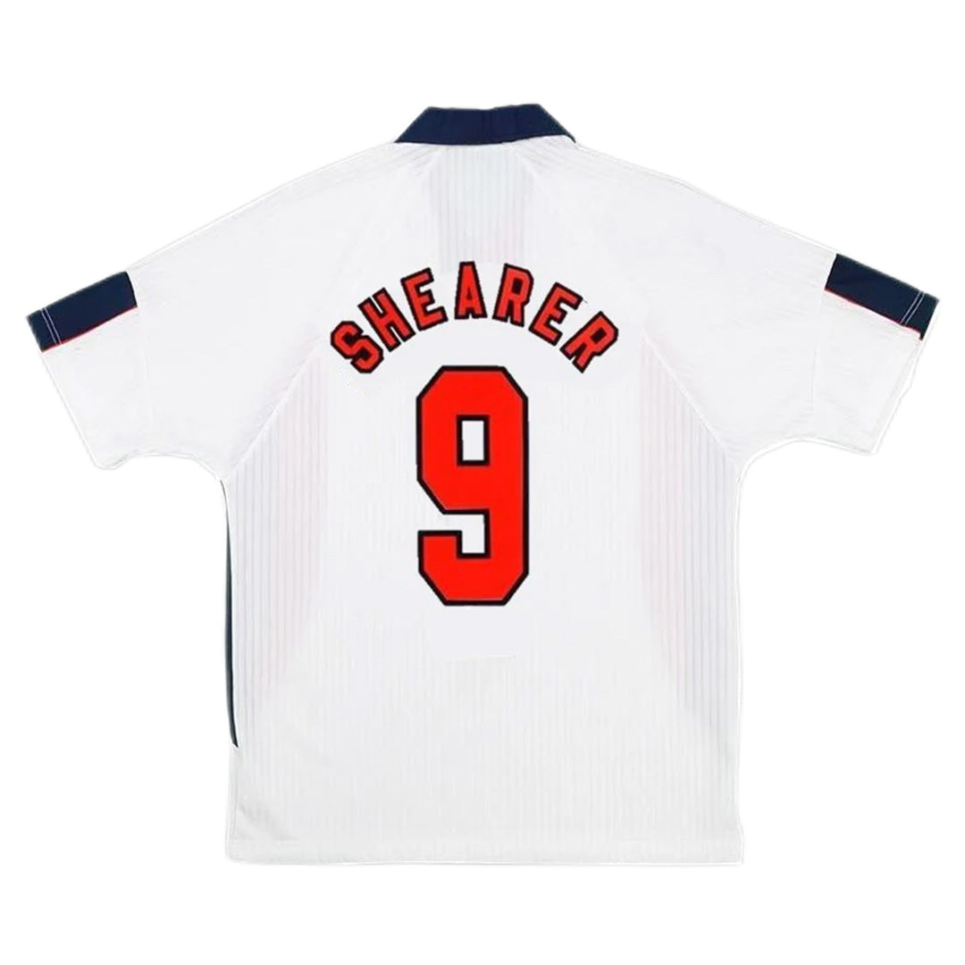 Shearer #9 Retro England Home Jersey World Cup 1998 