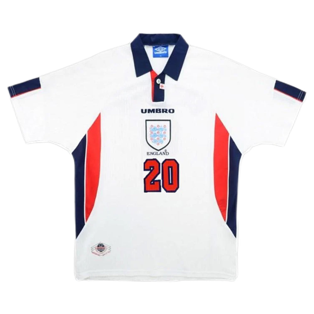 Owen #20 Retro England Home Jersey World Cup 1998 