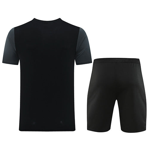 NK-ND03 Customize Team Jersey Kit(Shirt+Short) Black&Gray 