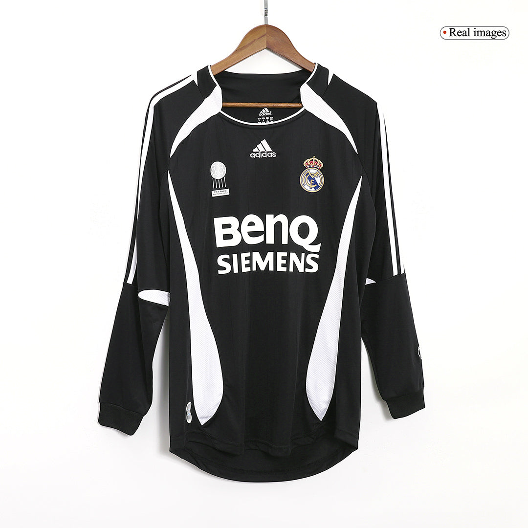 Retro Real Madrid Away Long Sleeve Jersey 2006/07 