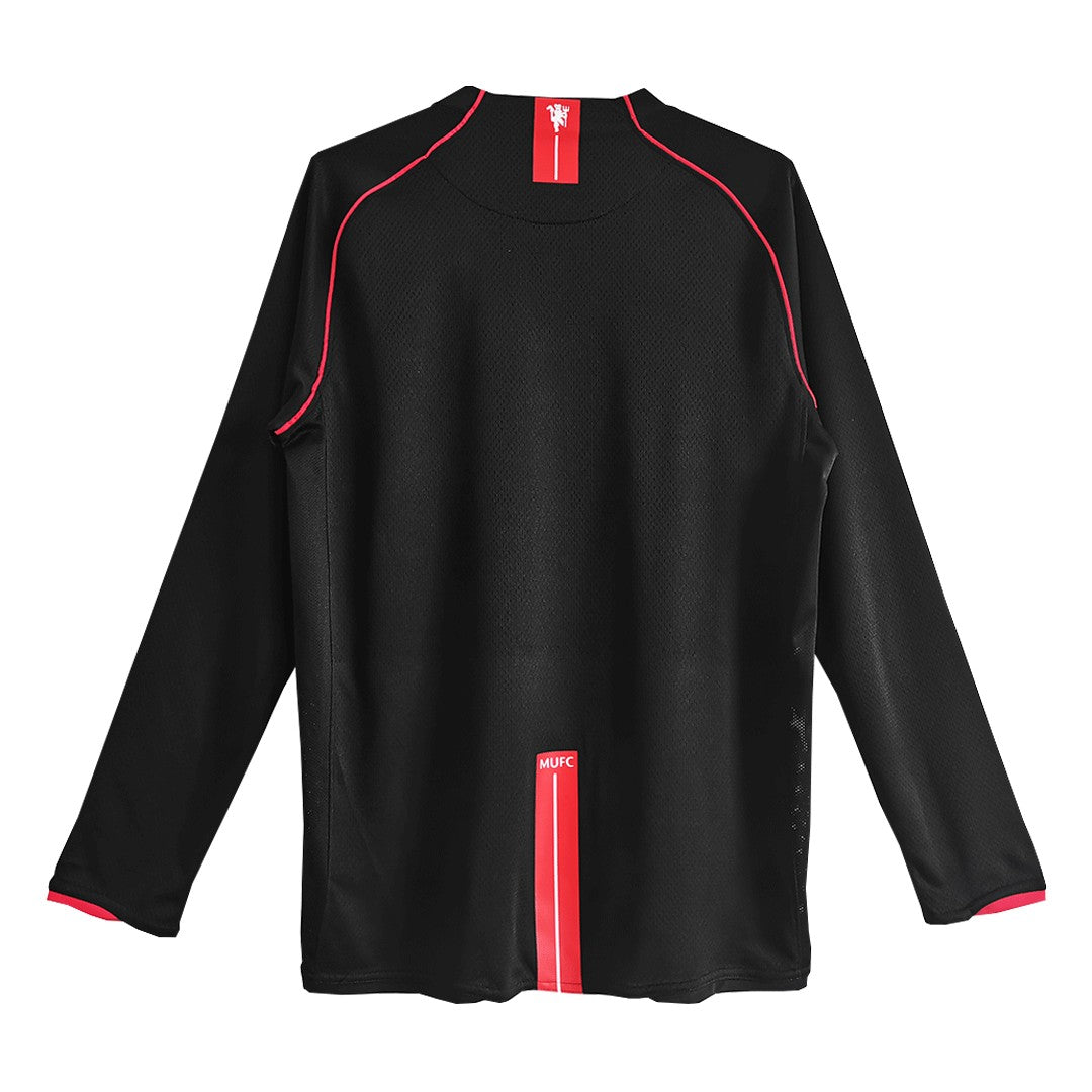 Retro Manchester United Away Long Sleeve Jersey 2007/08 