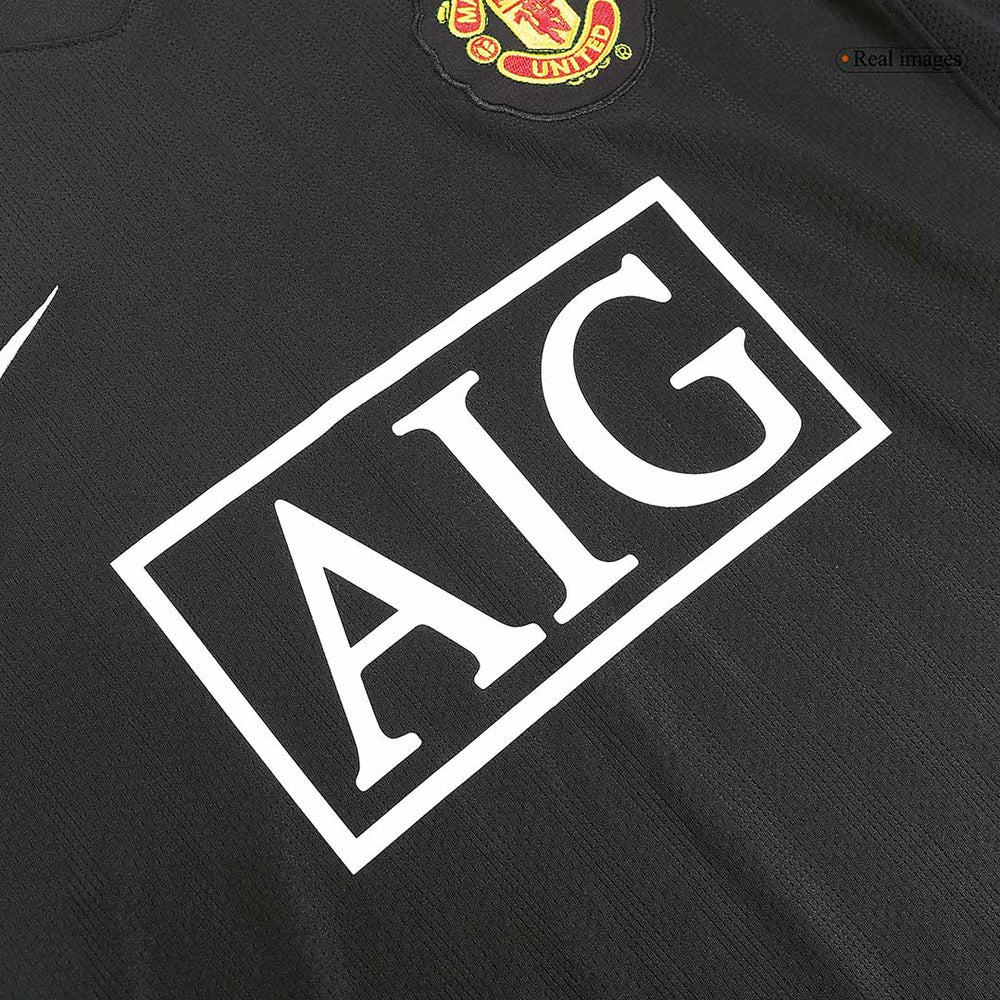 Retro Manchester United Away Long Sleeve Jersey 2007/08 