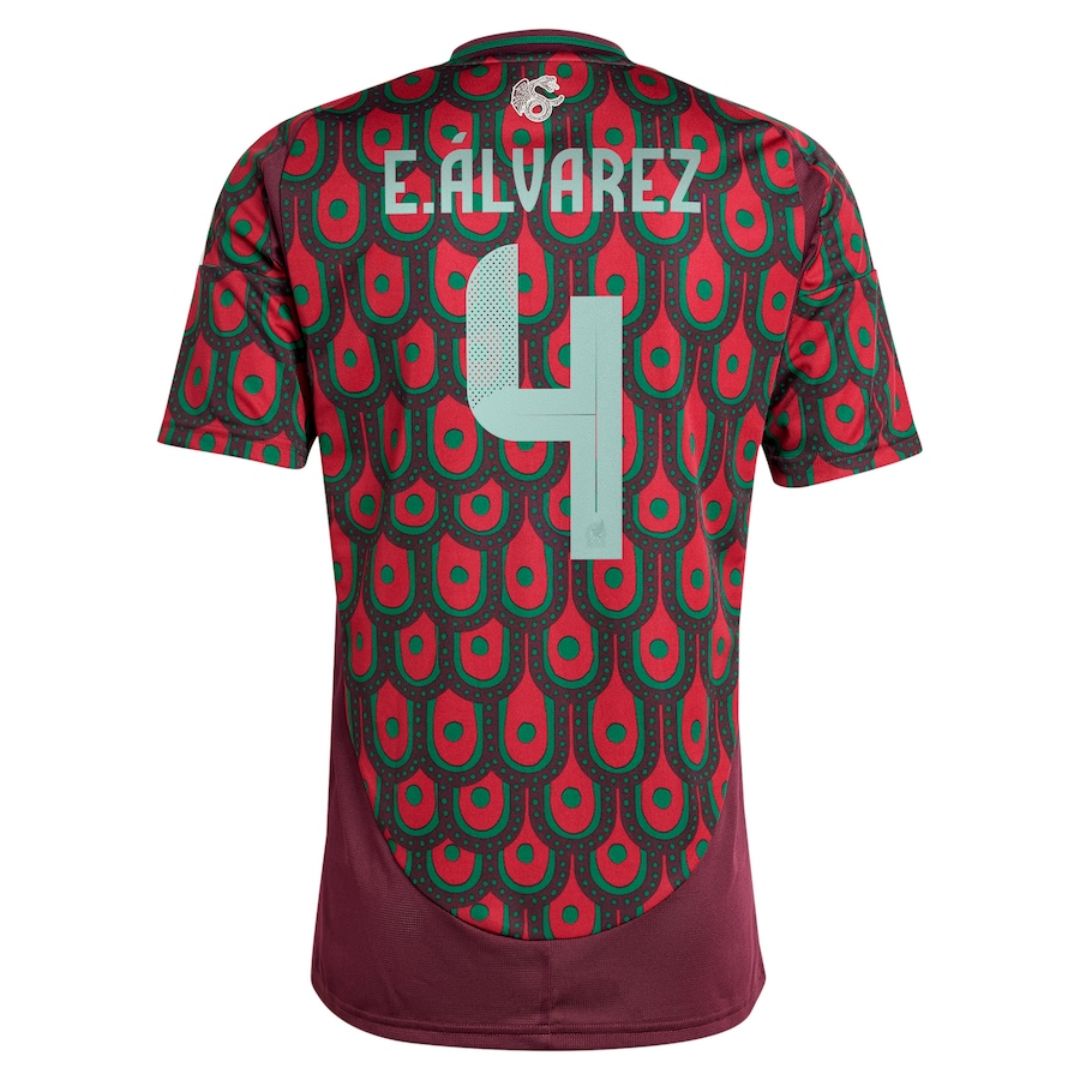 E.ÁLVAREZ #4 Mexico Home Jersey Copa America 