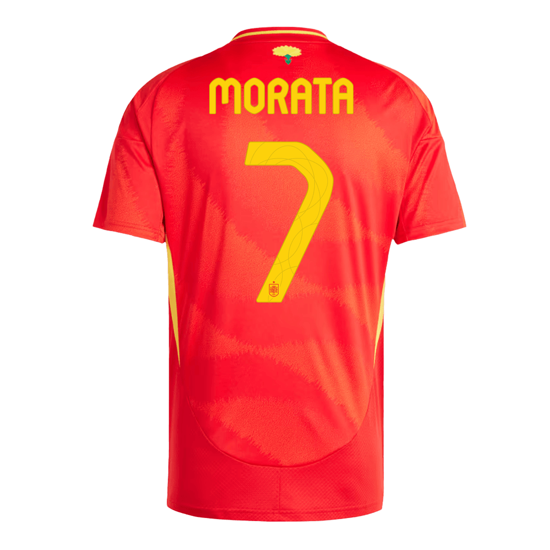 MORATA #7 Spain Home Jersey Euro - [Super Replica] 