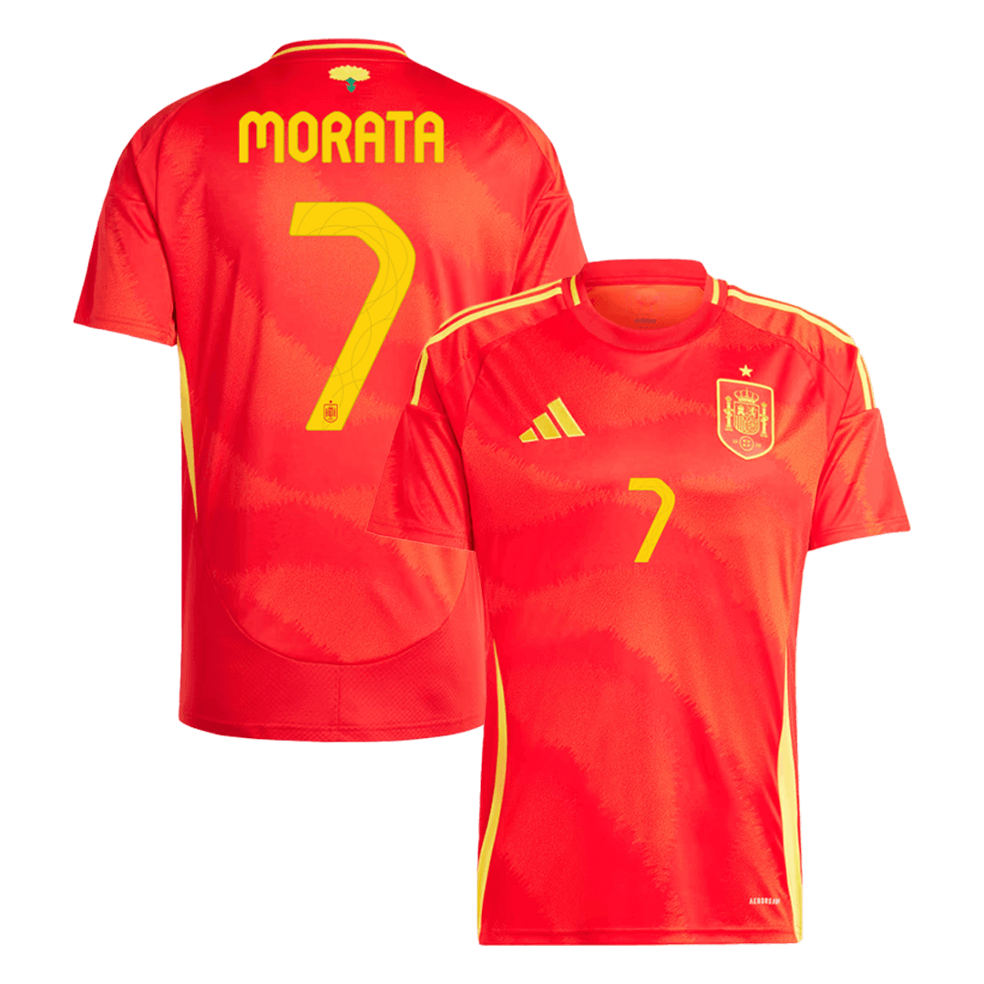 MORATA #7 Spain Home Jersey Euro - [Super Replica] 