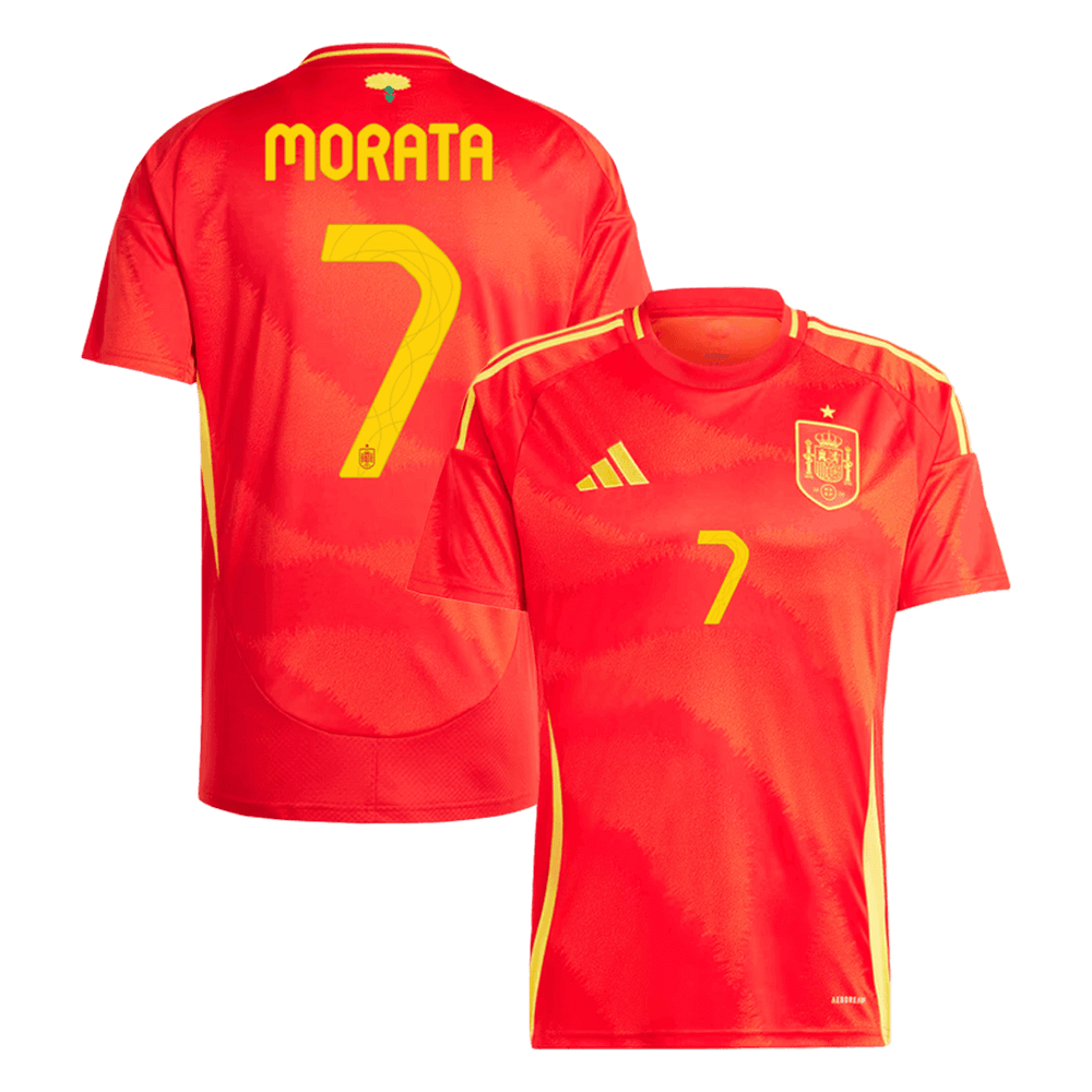 MORATA #7 Spain Home Jersey Euro - [Super Replica] 