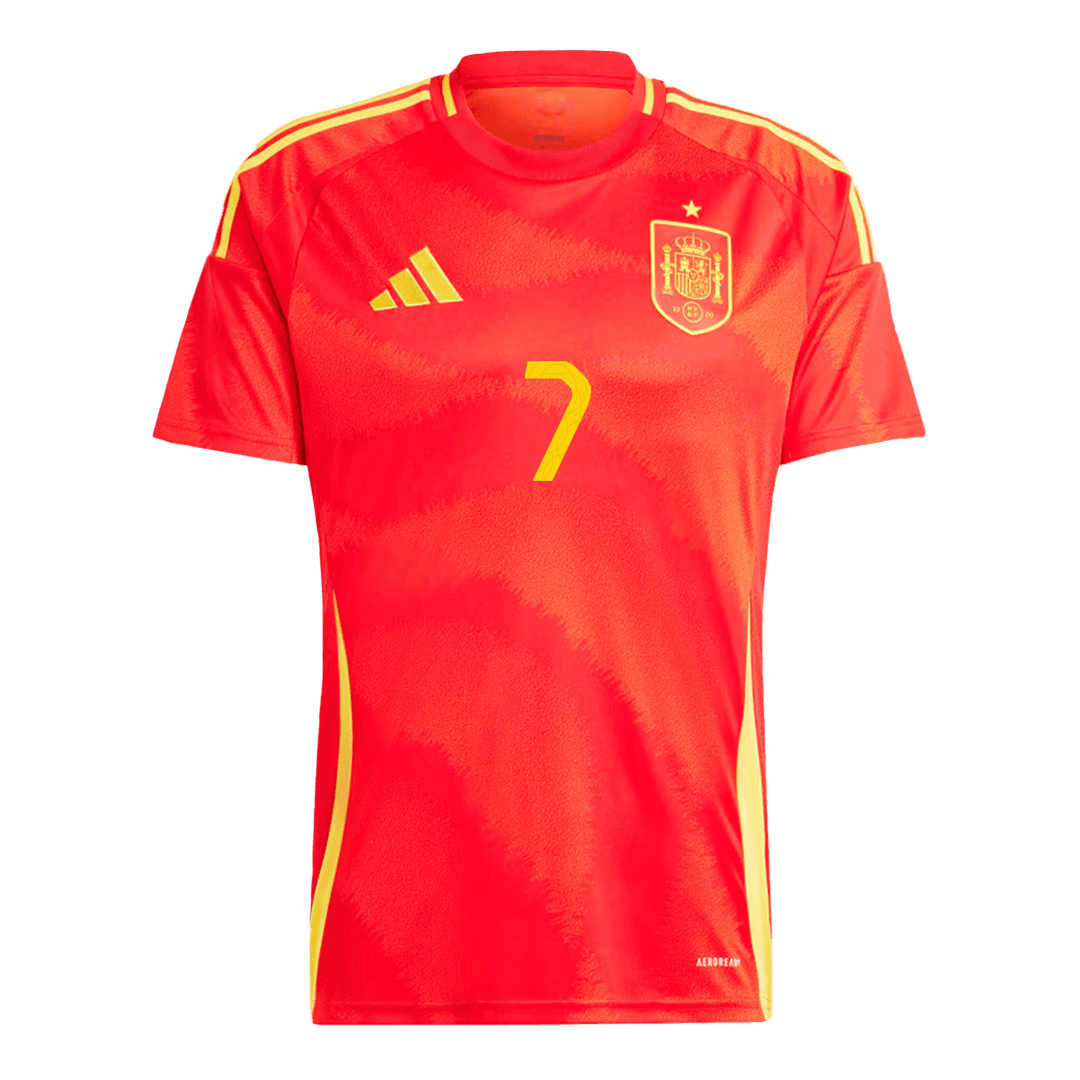 MORATA #7 Spain Home Jersey Euro - [Super Replica] 