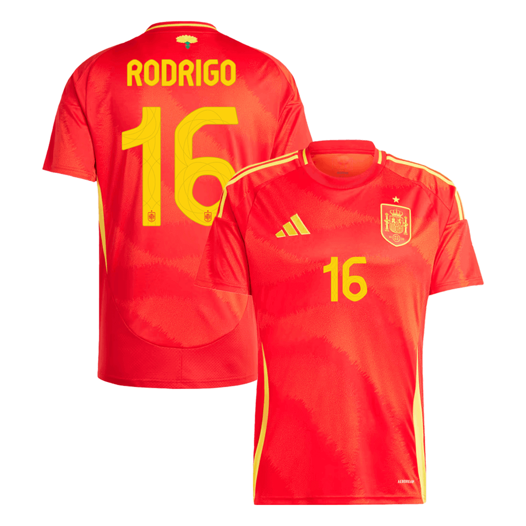 RODRIGO #16 Spain Home Jersey Euro - [Supre Replica] 