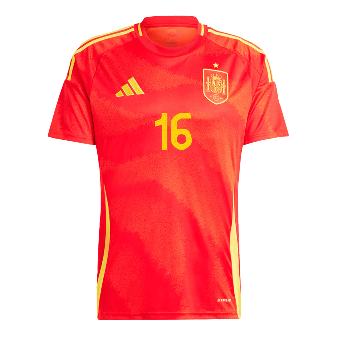 RODRIGO #16 Spain Home Jersey Euro - [Supre Replica] 