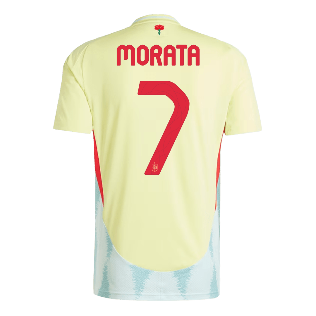 MORATA #7 Spain Away Jersey Euro 