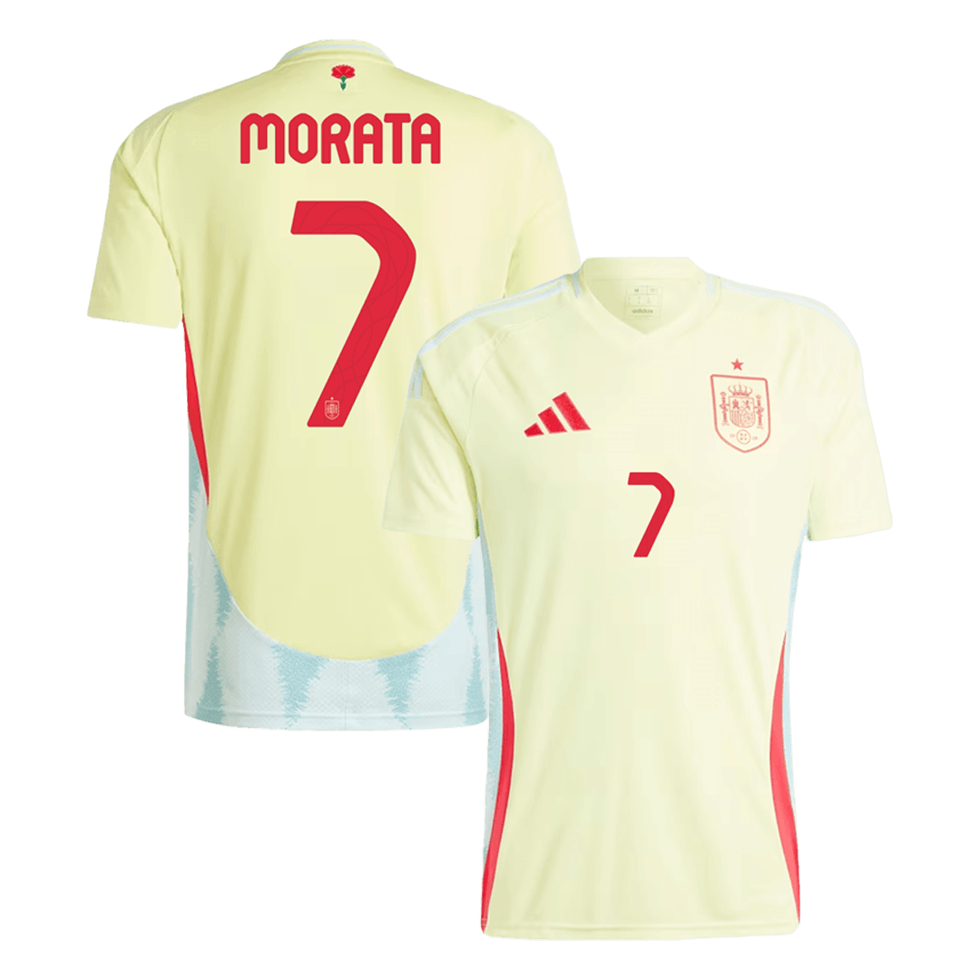 MORATA #7 Spain Away Jersey Euro 