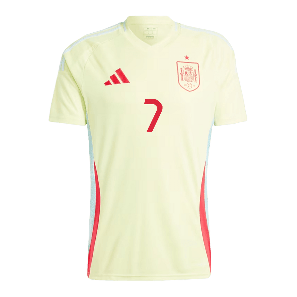 MORATA #7 Spain Away Jersey Euro 