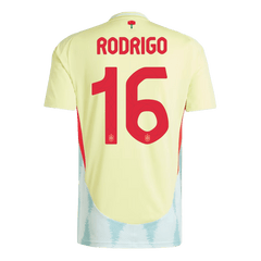 RODRIGO #16 Spain Away Jersey Euro 