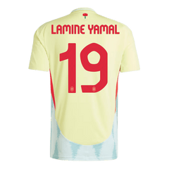 LAMINE YAMAL #19 Spain Away Jersey Euro 