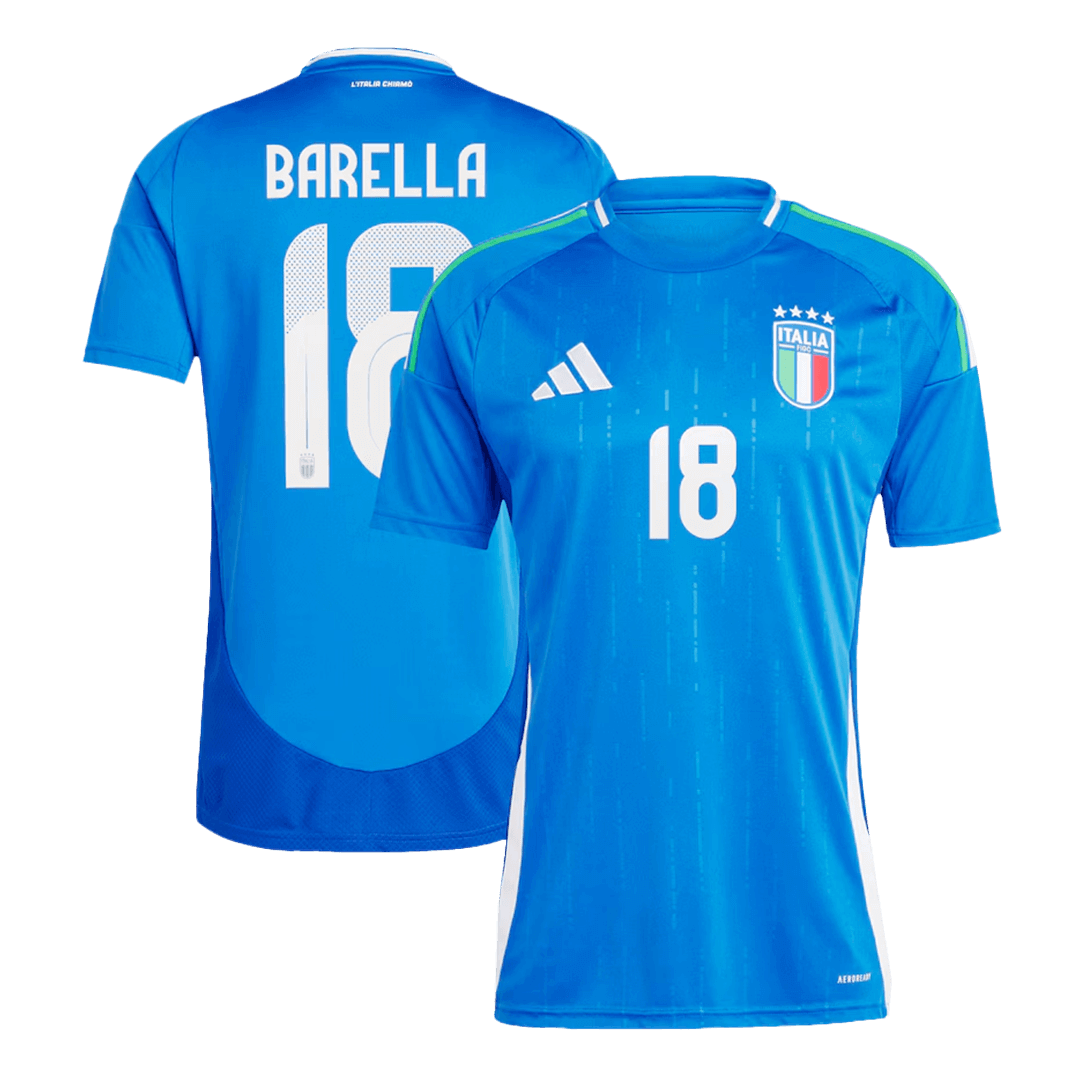 BARELLA #18 Italy Home Jersey Euro - [Super Replica] 