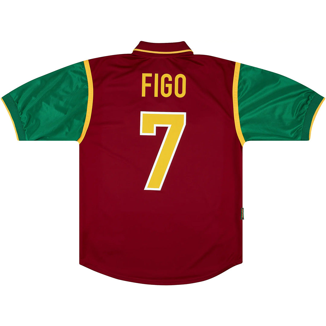 FIGO #7 Retro Portugal Home Jersey 1999 