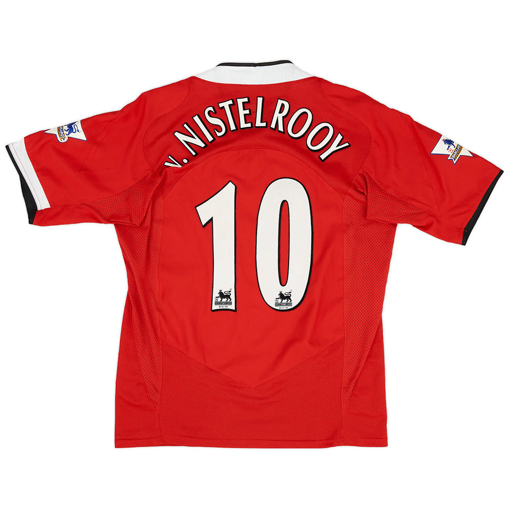 v.Nistelrooy #10 Retro Manchester United Home Jersey 2004/06 