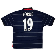 Yorke #19 Retro Manchester United Away Jersey 1999/00 