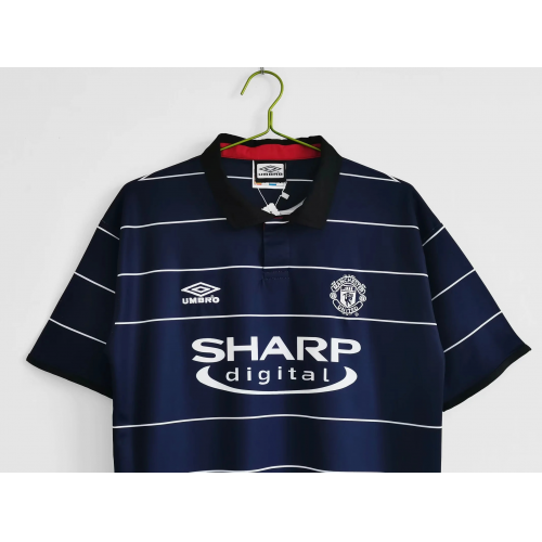 Yorke #19 Retro Manchester United Away Jersey 1999/00 