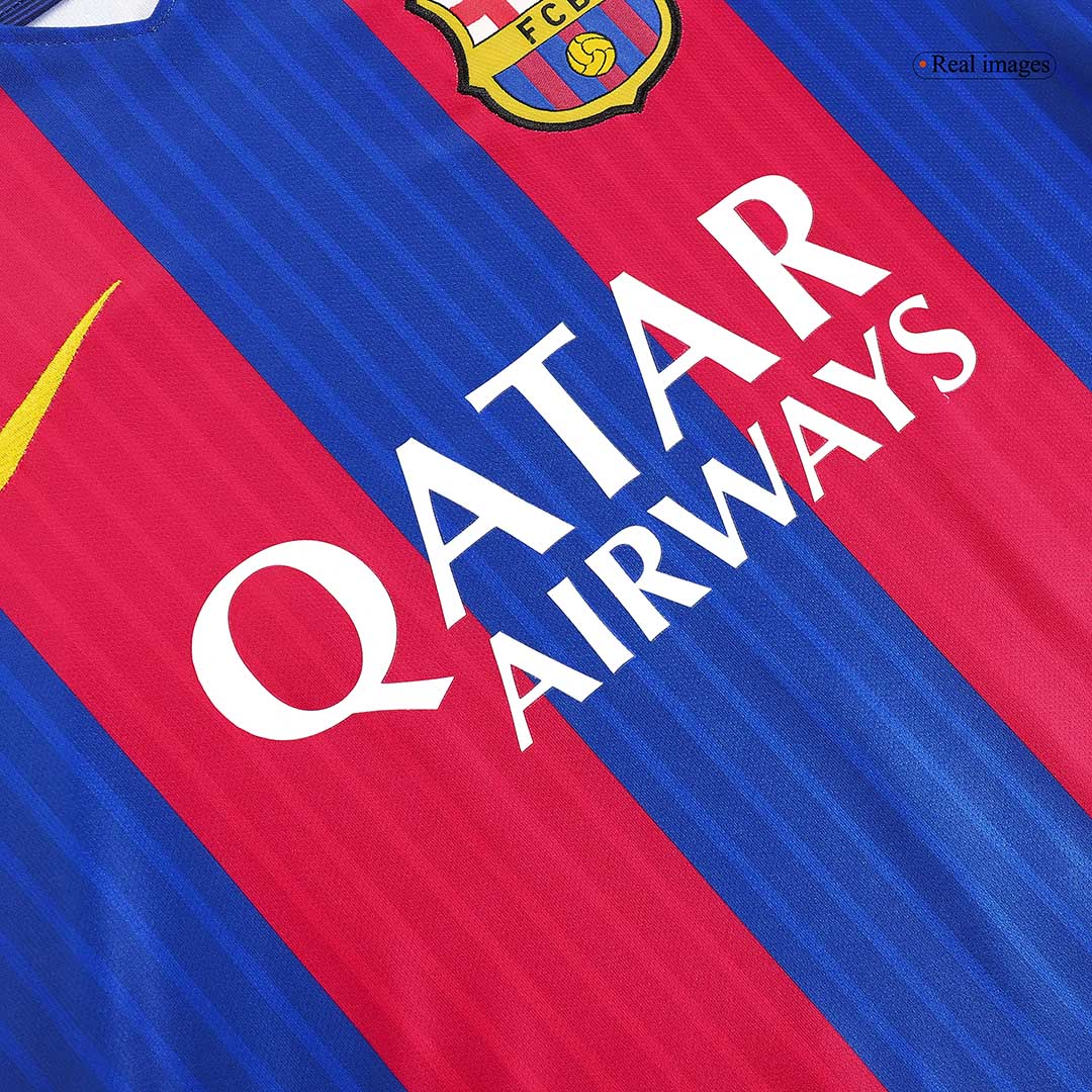 NEYMAR JR #11 Retro Barcelona Home Jersey 2016/17 
