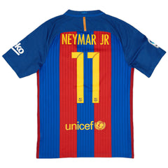 NEYMAR JR #11 Retro Barcelona Home Jersey 2016/17 