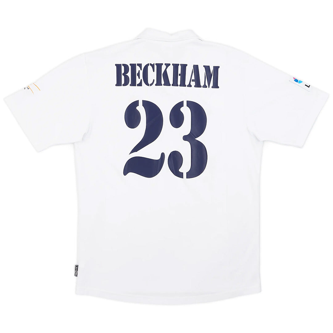 BECKHAM #23 Retro Real Madrid Centenary Home Jersey 2002/03 