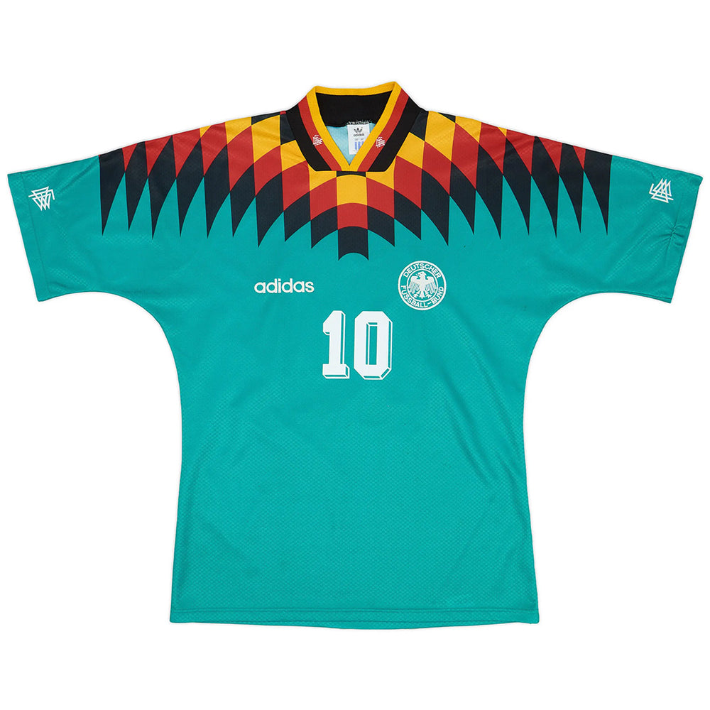 Matthäus #10 Retro Germany Away Jersey 1994 