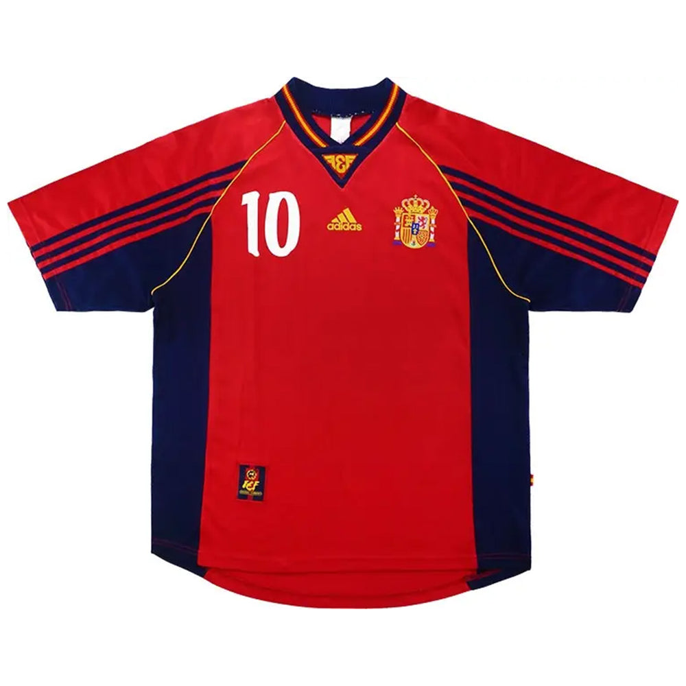 RAÚL #10 Retro Spain Home Jersey World Cup 1998 