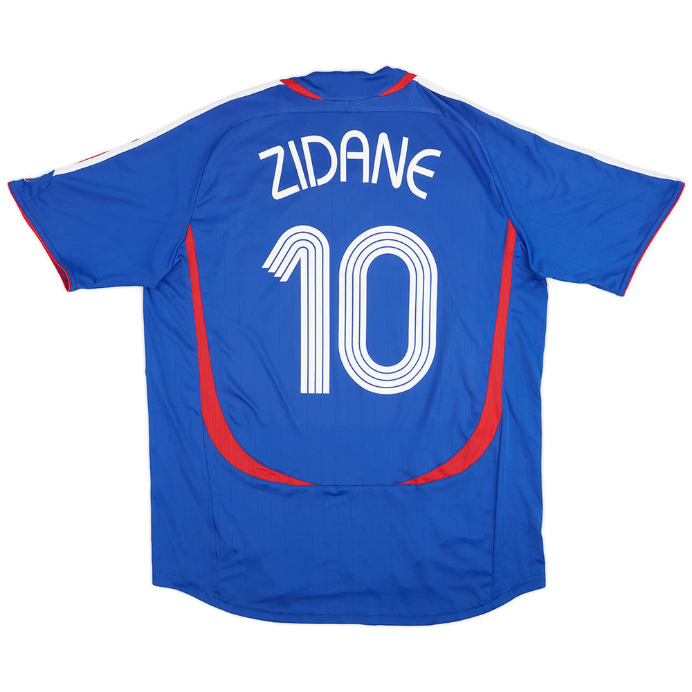ZIDANE #10 Retro France Home Jersey World Cup 2006 