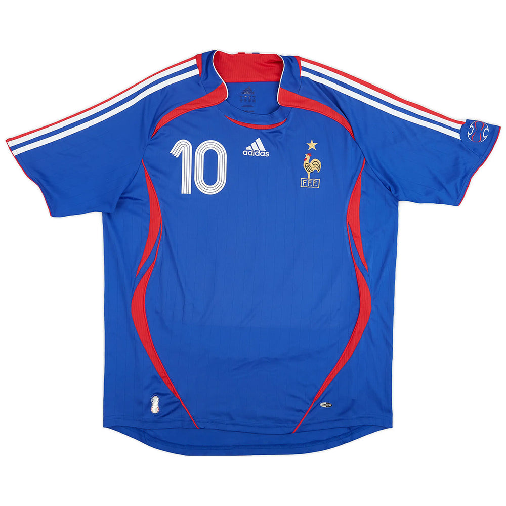 ZIDANE #10 Retro France Home Jersey World Cup 2006 
