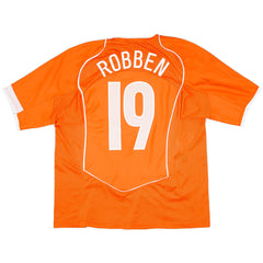 ROBBEN #19 Retro Netherlands Home Jersey EURO 2004 