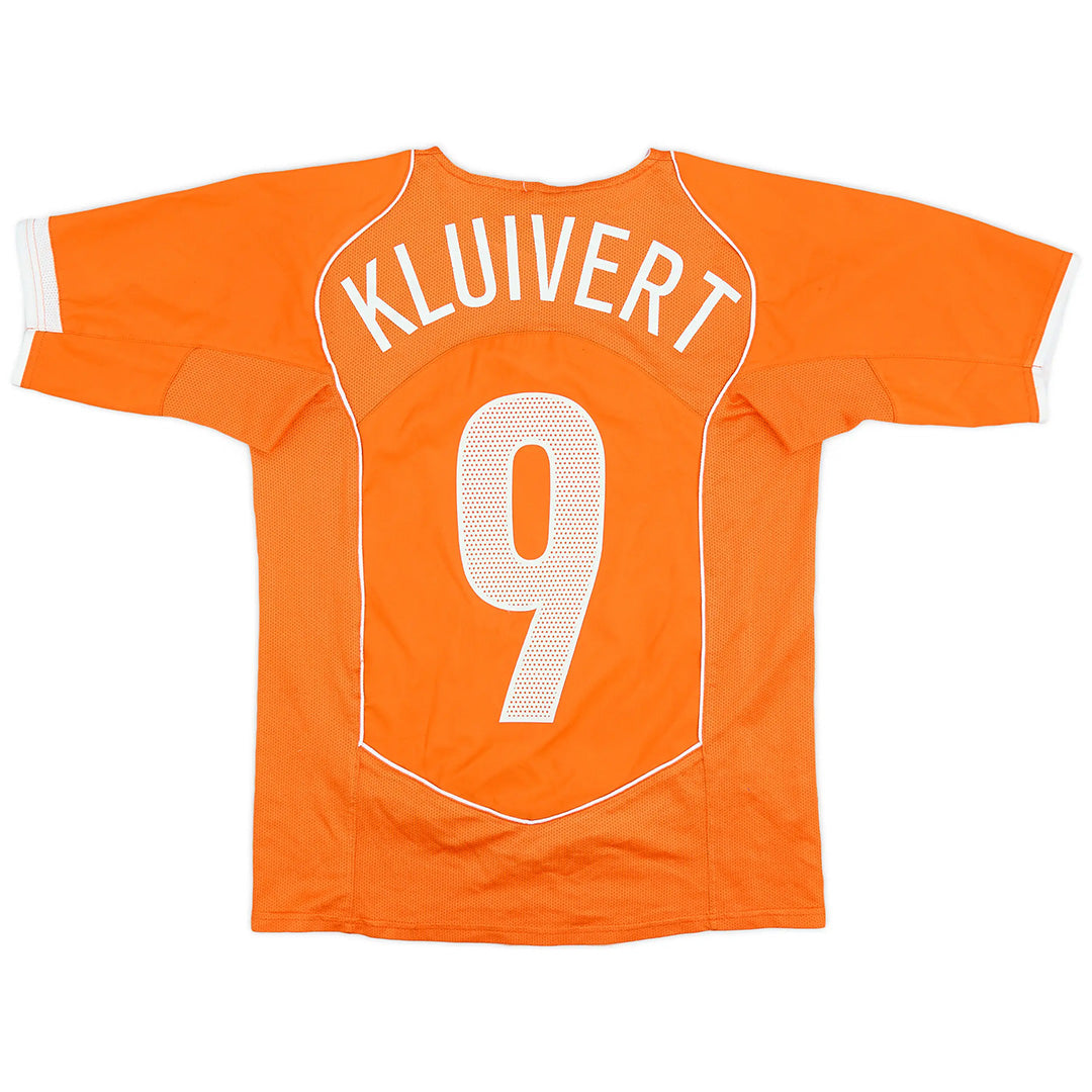 KLUIVERT #9 Retro Netherlands Home Jersey EURO 2004 