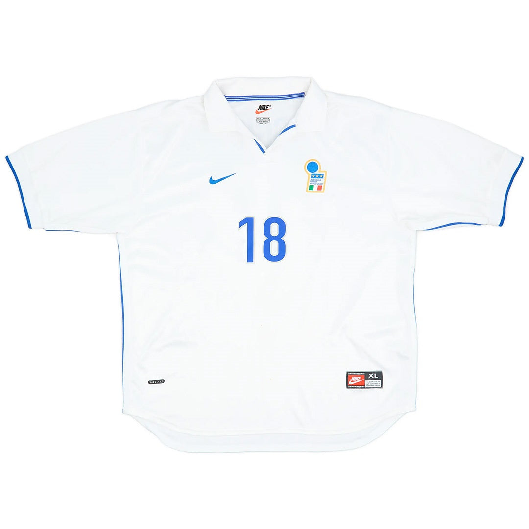 BAGGIO R #18 Retro Italy Away Jersey World Cup 1998 