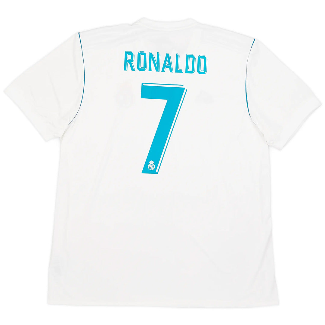 Ronaldo #7 Retro Real Madrid Home Jersey 2017/18 