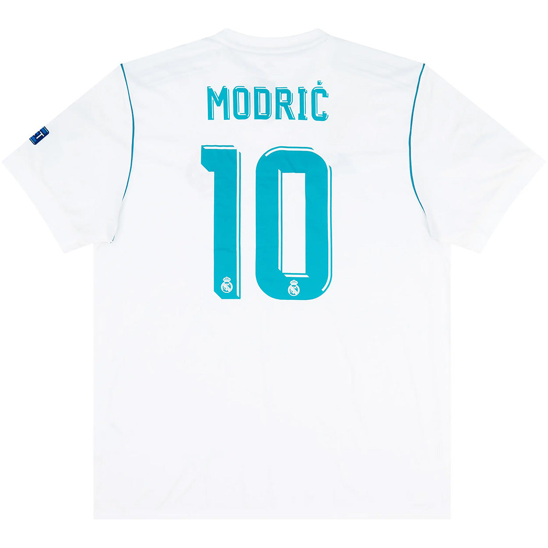 MODRIĆ #10 Retro Real Madrid Home Jersey 2017/18 