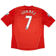 SUAREZ #7 Retro Liverpool Home Jersey 2010/12 