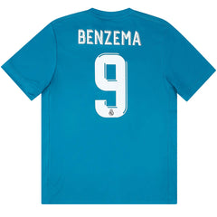 BENZEMA #9 Retro Real Madrid Third Jersey 2017/18 