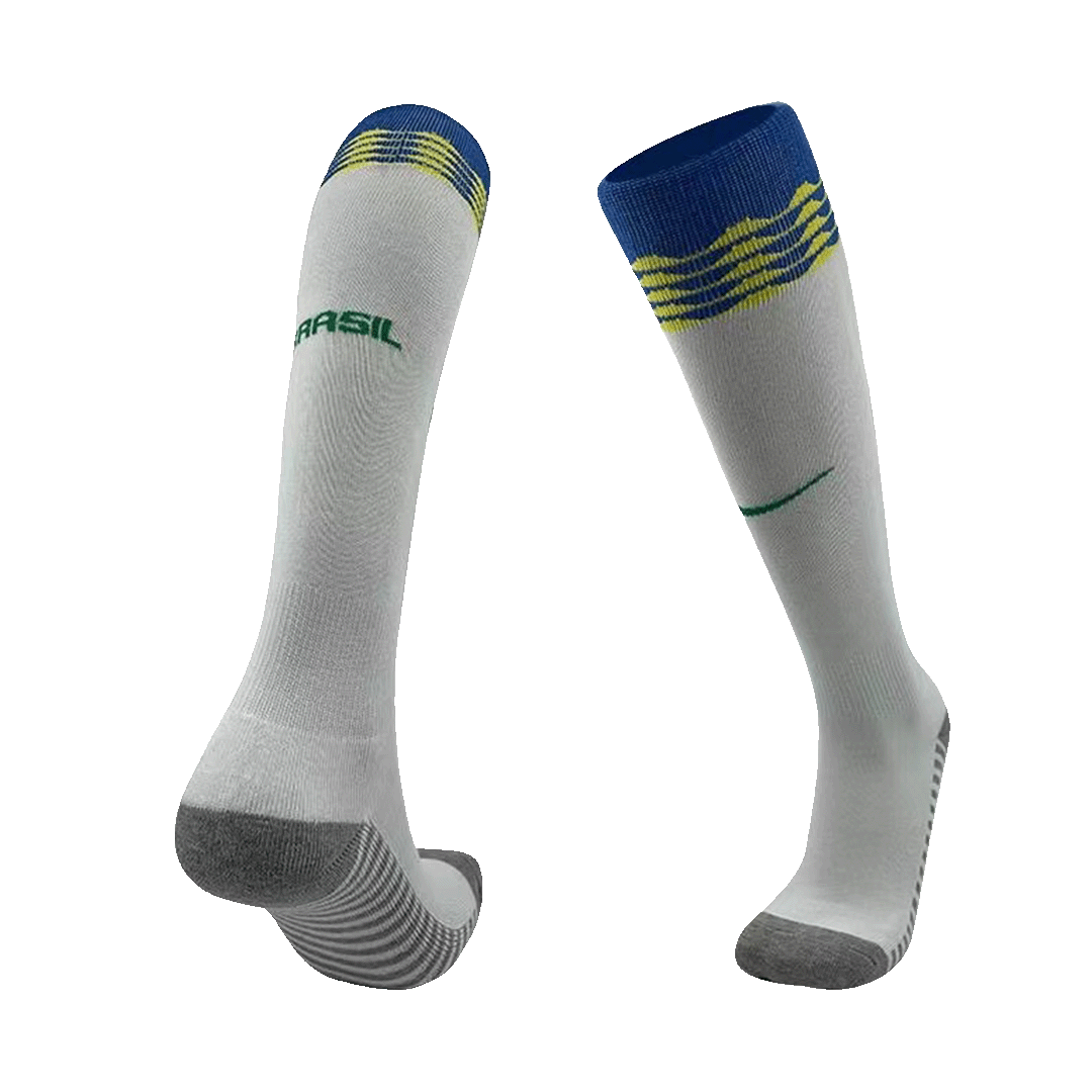 Kids Brazil Home Soccer Socks 