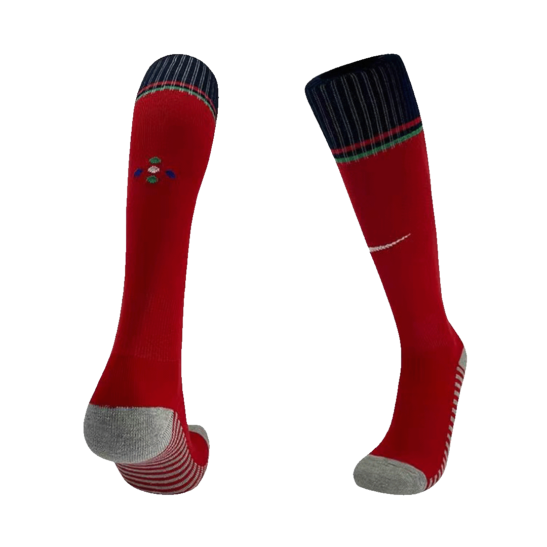 Portugal Home Soccer Socks 
