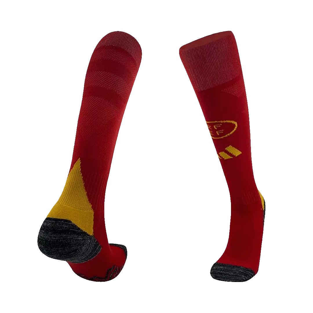 Spain Home Soccer Socks 